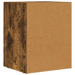 vidaXL Table de chevet chêne fumé 40 x 35 x 50 cm bois d'ingénierie
