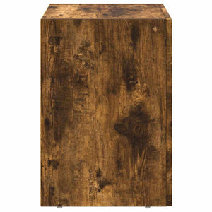 vidaXL Table de chevet chêne fumé 40 x 35 x 50 cm bois d'ingénierie