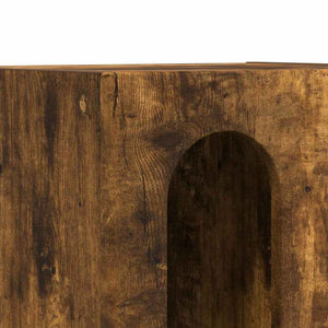 vidaXL Table de chevet 2 pcs Chêne fumé 40 x 35 x 50 cm