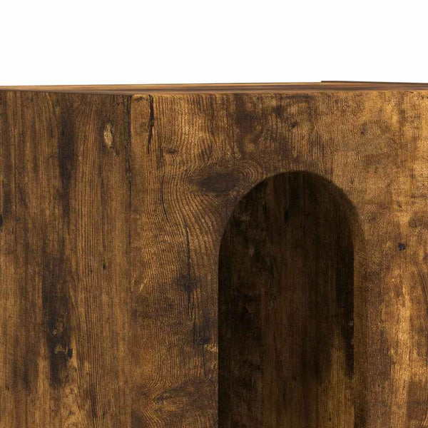 vidaXL Table de chevet 2 pcs Chêne fumé 40 x 35 x 50 cm