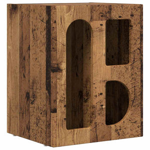 Nachttisch Altholz 40x35x50cm