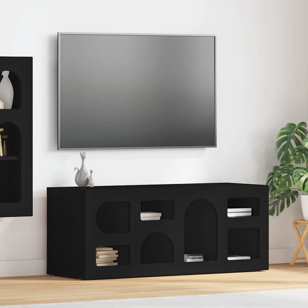 Schwarzer TV-Schrank 100 cm