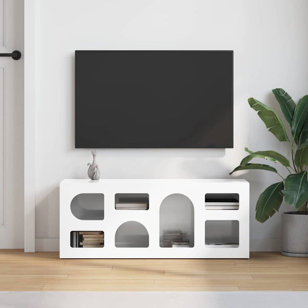 TV-Schrank Weiß Hochglanz 100 cm