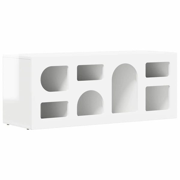 TV-Schrank Weiß Hochglanz 100 cm