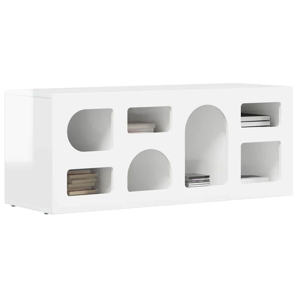TV-Schrank Weiß Hochglanz 100 cm