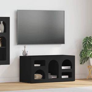 Schwarzer TV-Schrank 80 cm