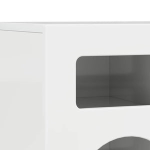 TV-Schrank Hochglanz Weiß 80 cm