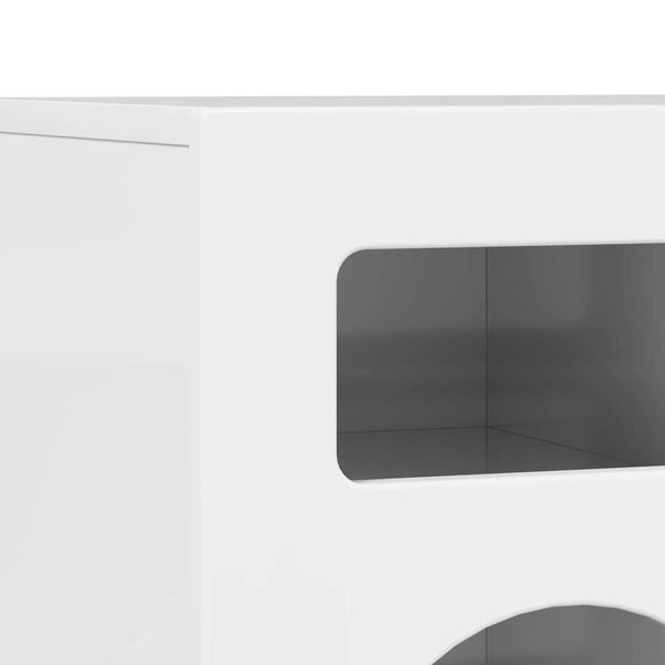 TV-Schrank Hochglanz Weiß 80 cm