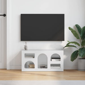 TV-Schrank Hochglanz Weiß 80 cm