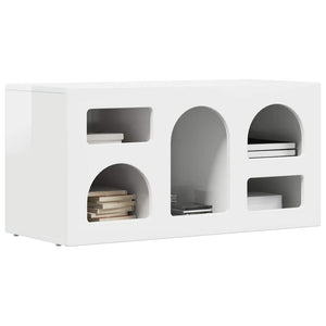 TV-Schrank Hochglanz Weiß 80 cm
