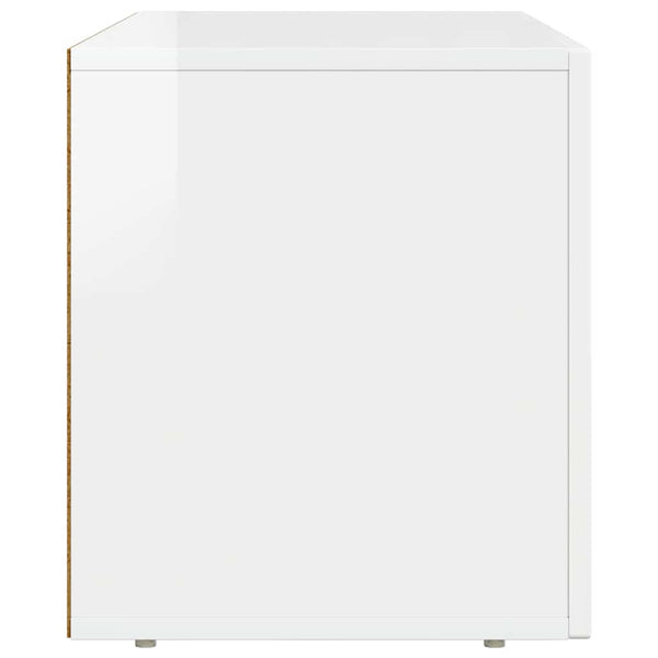 TV-Schrank Hochglanz Weiß 80 cm