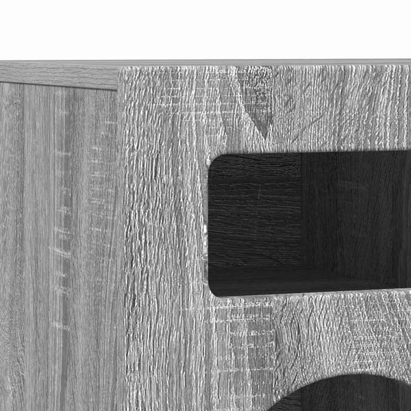 vidaXL Meuble TV Sonoma gris 80 x 35 x 40 cm Bois d'ingénierie