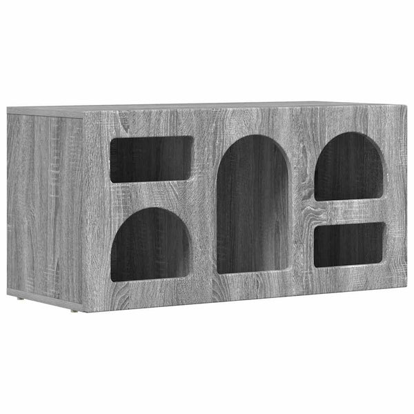 vidaXL Meuble TV Sonoma gris 80 x 35 x 40 cm Bois d'ingénierie