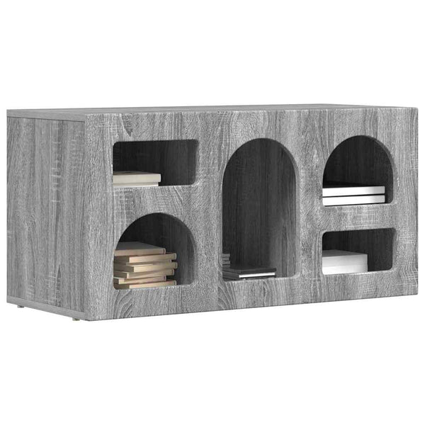 vidaXL Meuble TV Sonoma gris 80 x 35 x 40 cm Bois d'ingénierie