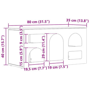 TV-Schrank Artisan Eiche 80 cm