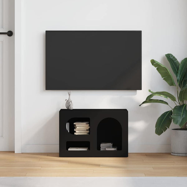 Schwarzer TV-Schrank 60x35x40cm