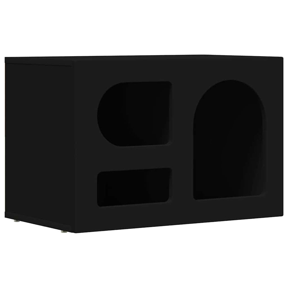 Schwarzer TV-Schrank 60x35x40cm