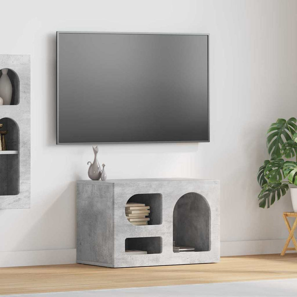 Beton Grau TV-Schrank 60 cm