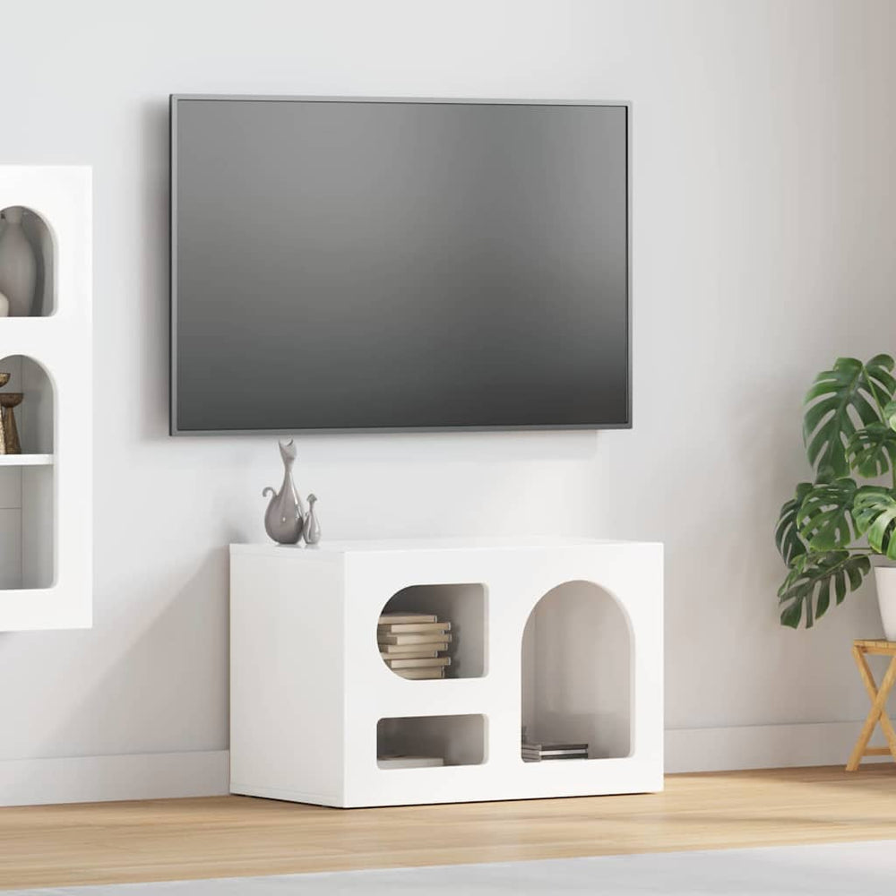TV-Schrank Hochglanz Weiß 60 cm