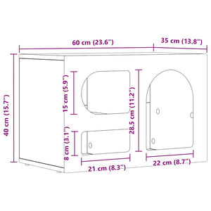 TV-Schrank Altholz 60x35x40 cm