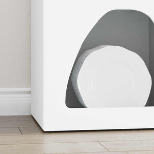 vidaXL Buffet blanc 40 x 35 x 100,5 cm en bois d'ingénierie
