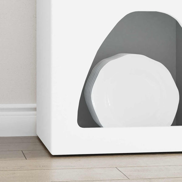 vidaXL Buffet blanc 40 x 35 x 100,5 cm en bois d'ingénierie