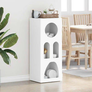 vidaXL Buffet blanc 40 x 35 x 100,5 cm en bois d'ingénierie