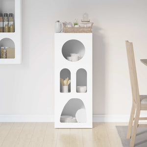 vidaXL Buffet blanc 40 x 35 x 100,5 cm en bois d'ingénierie