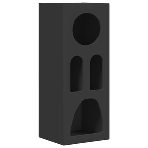 vidaXL Buffet noir 40 x 35 x 100,5 cm, bois d'ingénierie