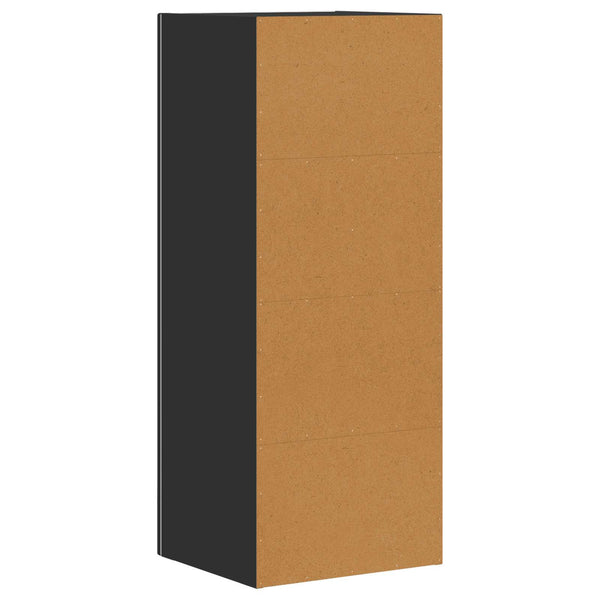 vidaXL Buffet noir 40 x 35 x 100,5 cm, bois d'ingénierie
