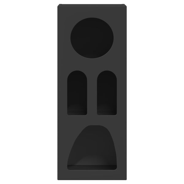 vidaXL Buffet noir 40 x 35 x 100,5 cm, bois d'ingénierie