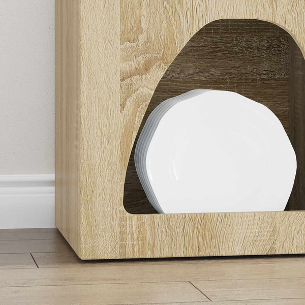 vidaXL Buffet chêne Sonoma 40 x 35 x 100,5 cm Bois d'ingénierie