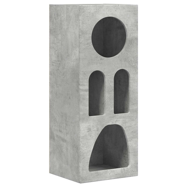 vidaXL Bahut gris béton 40 x 35 x 100,5 cm, bois d'ingénierie