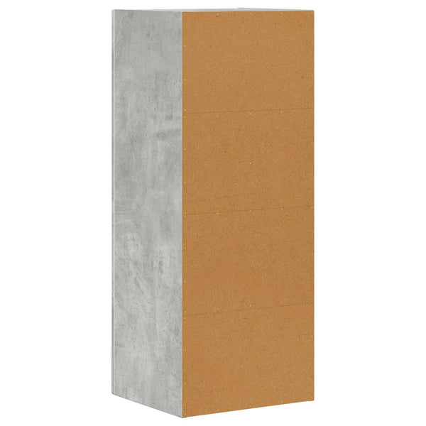 vidaXL Bahut gris béton 40 x 35 x 100,5 cm, bois d'ingénierie
