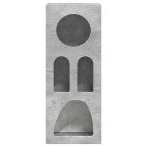 vidaXL Bahut gris béton 40 x 35 x 100,5 cm, bois d'ingénierie