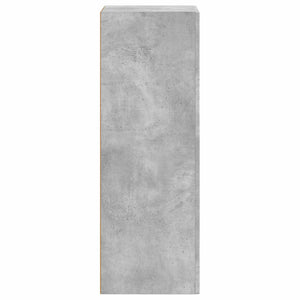 vidaXL Bahut gris béton 40 x 35 x 100,5 cm, bois d'ingénierie