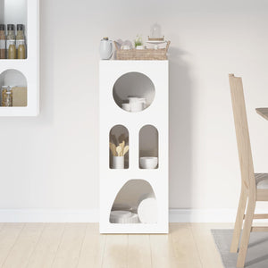 Hochglanz Weißes Sideboard 40x35x100,5 cm