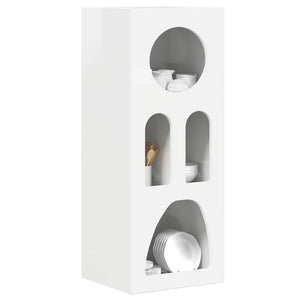 Hochglanz Weißes Sideboard 40x35x100,5 cm