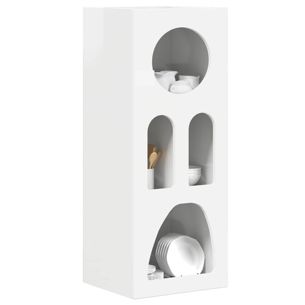 Hochglanz Weißes Sideboard 40x35x100,5 cm