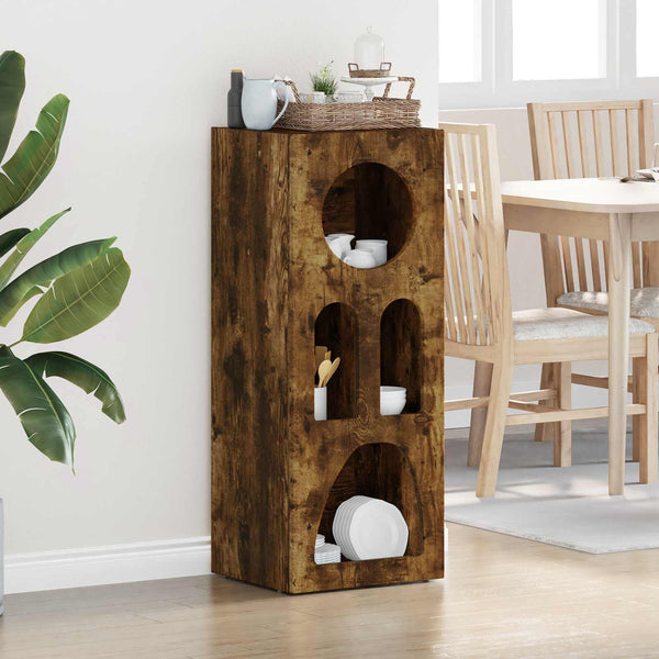 Sideboard Geräucherte Eiche 40x35x100,5 cm