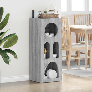 Graues Sideboard Sonoma, 100,5 cm hoch