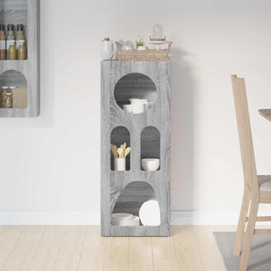 Graues Sideboard Sonoma, 100,5 cm hoch