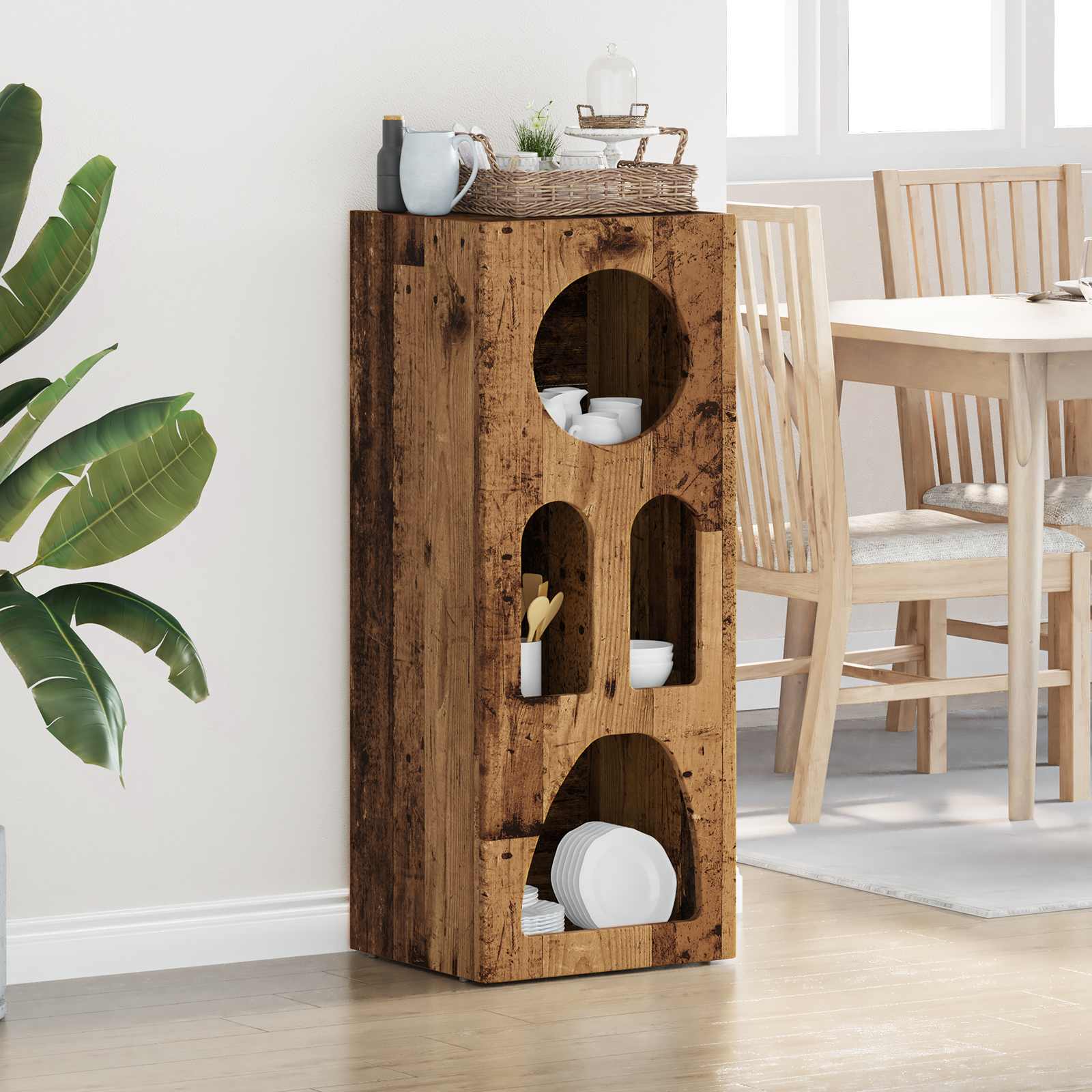 vidaXL Buffet Bois de récupération 40 x 35 x 100,5 cm Bois d'ingénierie