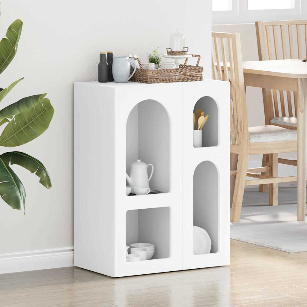 vidaXL Buffet blanc 59 x 35 x 80,5 cm bois d'ingénierie