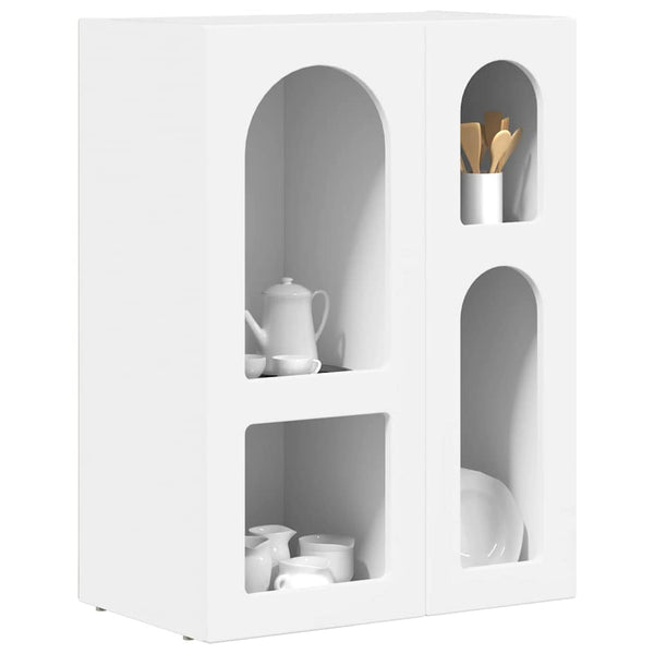 vidaXL Buffet blanc 59 x 35 x 80,5 cm bois d'ingénierie