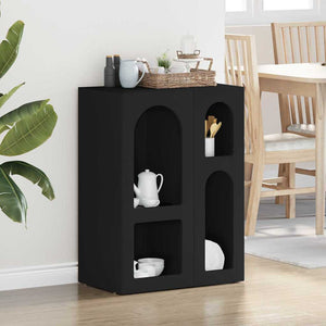 vidaXL Buffet noir 59 x 35 x 80,5 cm Aggloméré