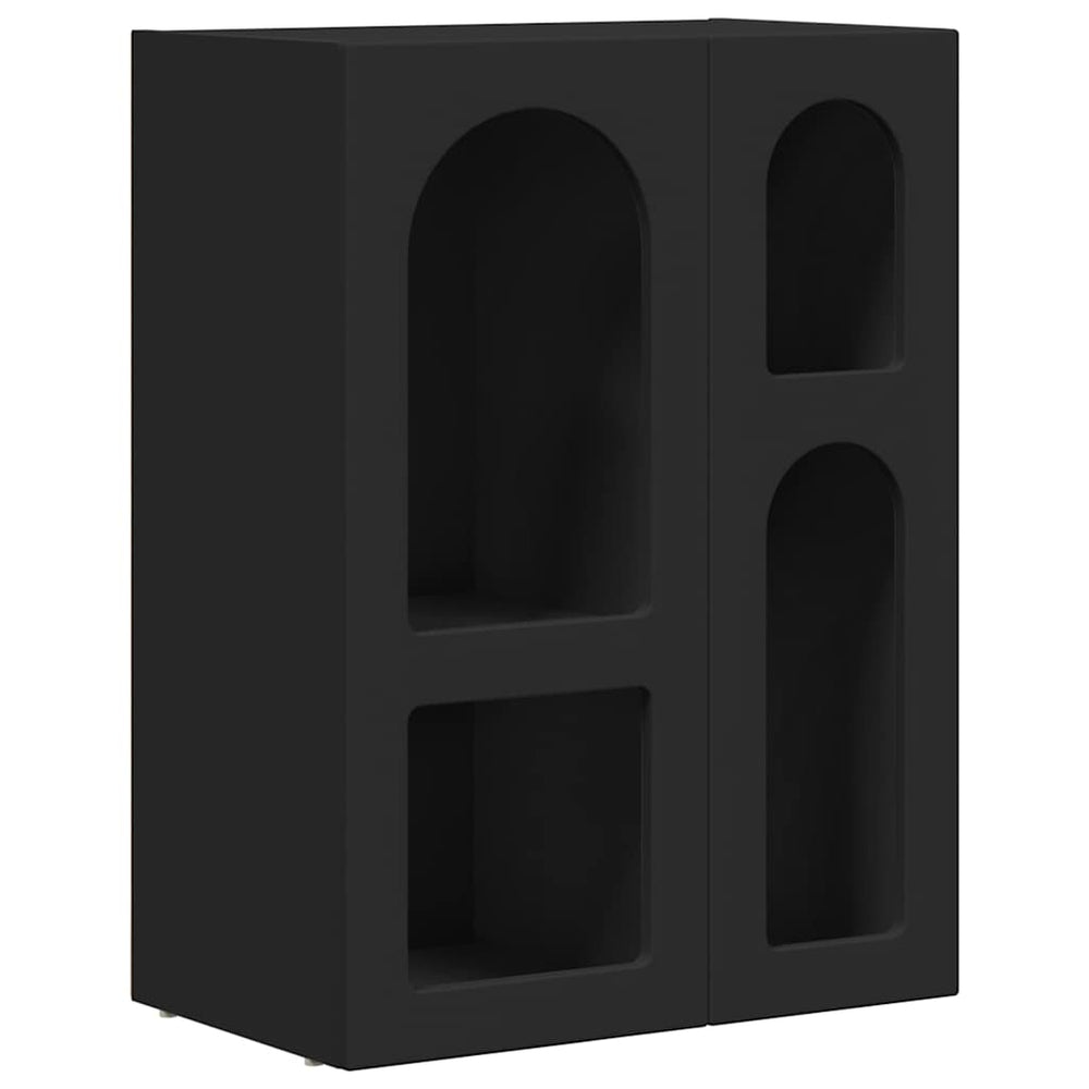 vidaXL Sideboard Black 59 x 35 x 80.5 cm Engineered Wood
