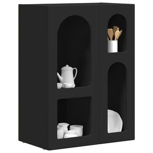 vidaXL Buffet noir 59 x 35 x 80,5 cm Aggloméré