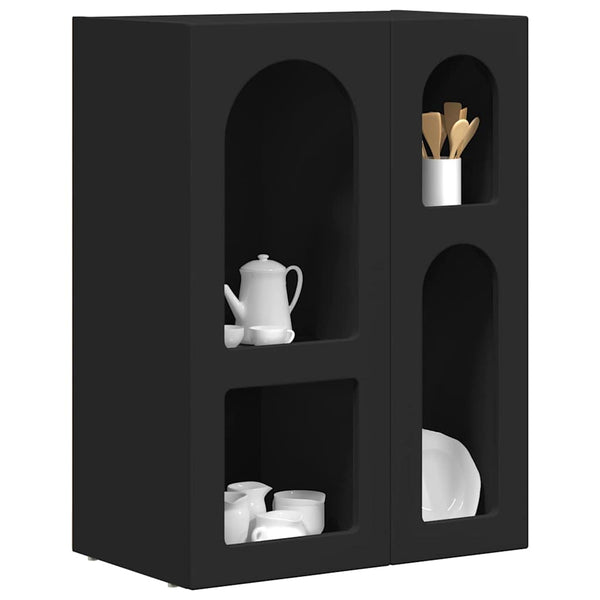 vidaXL Buffet noir 59 x 35 x 80,5 cm Aggloméré
