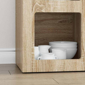 vidaXL Buffet chêne Sonoma 59 x 35 x 80,5 cm bois d'ingénierie
